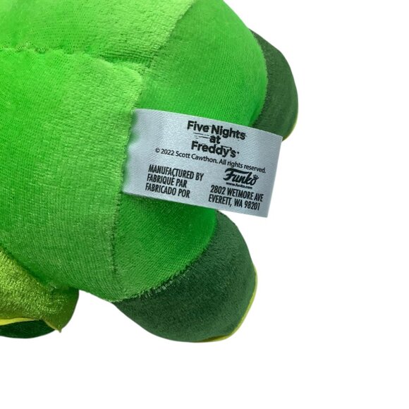 Funko Five Nights At Freddys Radioactive Foxy Stuffed Animal Plush 8" Green - Picture 3 of 5
